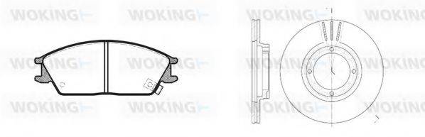 WOKING 8324300 Комплект тормозов, дисковый тормозной механизм