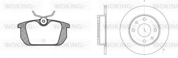 WOKING 8331300 Комплект тормозов, дисковый тормозной механизм