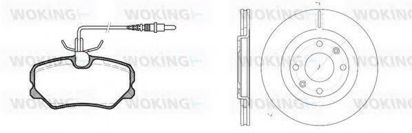 WOKING 8362300 Комплект тормозов, дисковый тормозной механизм