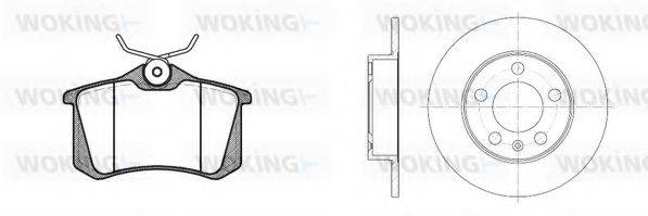 WOKING 8363301 Комплект тормозов, дисковый тормозной механизм