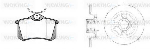 WOKING 8363321 Комплект тормозов, дисковый тормозной механизм