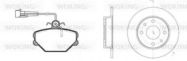 WOKING 8364300 Комплект тормозов, дисковый тормозной механизм