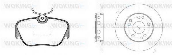 WOKING 8384300 Комплект тормозов, дисковый тормозной механизм