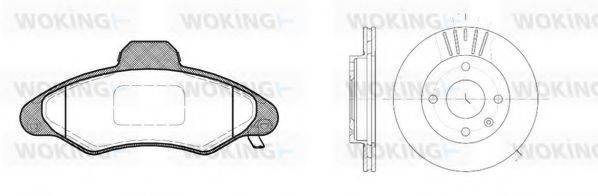 WOKING 8231301 Комплект тормозов, дисковый тормозной механизм