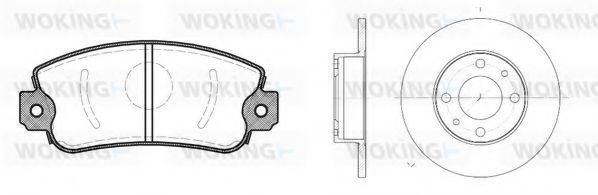 WOKING 8272300 Комплект тормозов, дисковый тормозной механизм
