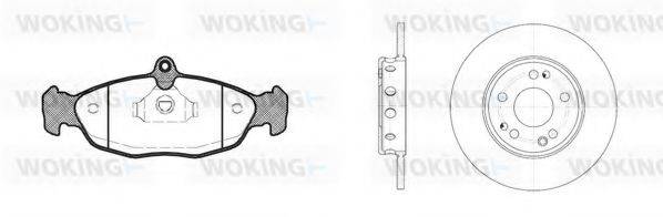 WOKING 8293301 Комплект тормозов, дисковый тормозной механизм