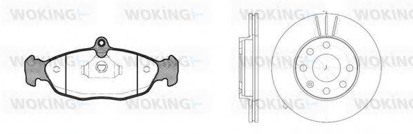 WOKING 8293302 Комплект тормозов, дисковый тормозной механизм