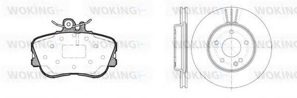 WOKING 8545302 Комплект тормозов, дисковый тормозной механизм