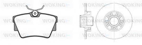 WOKING 8491320 Комплект тормозов, дисковый тормозной механизм