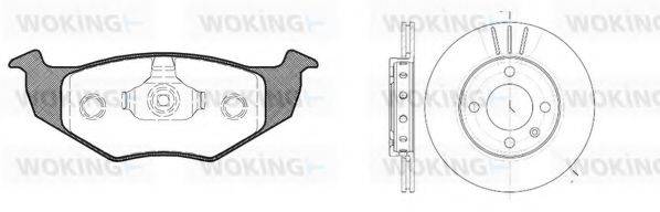 WOKING 8709302 Комплект тормозов, дисковый тормозной механизм