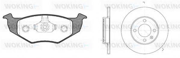WOKING 8709303 Комплект тормозов, дисковый тормозной механизм