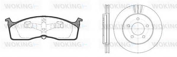 WOKING 8710300 Комплект тормозов, дисковый тормозной механизм