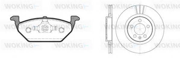WOKING 8733300 Комплект тормозов, дисковый тормозной механизм