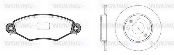 WOKING 8743302 Комплект тормозов, дисковый тормозной механизм