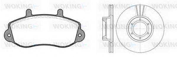WOKING 8777300 Комплект тормозов, дисковый тормозной механизм