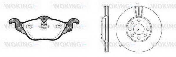WOKING 8784300 Комплект тормозов, дисковый тормозной механизм