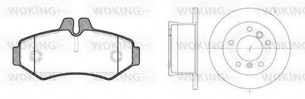 WOKING 8633301 Комплект тормозов, дисковый тормозной механизм