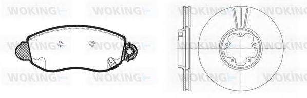 WOKING 8672300 Комплект тормозов, дисковый тормозной механизм