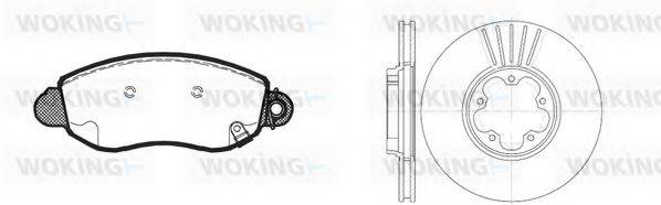 WOKING 8672301 Комплект тормозов, дисковый тормозной механизм