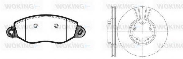 WOKING 8672303 Комплект тормозов, дисковый тормозной механизм