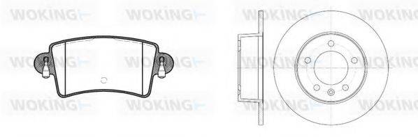 WOKING 8933300 Комплект тормозов, дисковый тормозной механизм