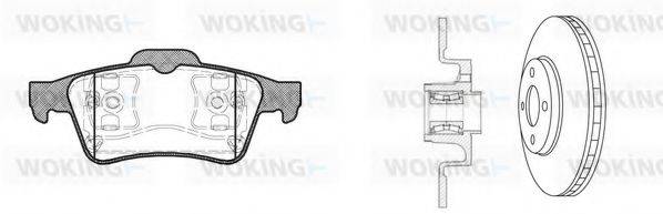WOKING 8942320 Комплект тормозов, дисковый тормозной механизм