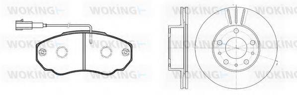 WOKING 8860300 Комплект тормозов, дисковый тормозной механизм