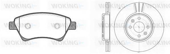 WOKING 8876302 Комплект тормозов, дисковый тормозной механизм