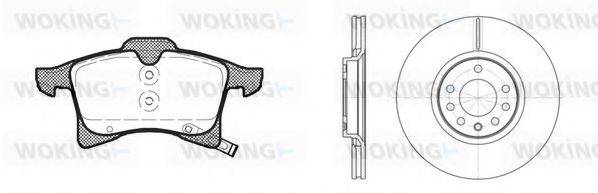 WOKING 81136303 Комплект тормозов, дисковый тормозной механизм