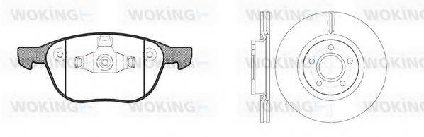 WOKING 81182301 Комплект тормозов, дисковый тормозной механизм