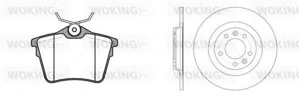 WOKING 81003300 Комплект тормозов, дисковый тормозной механизм