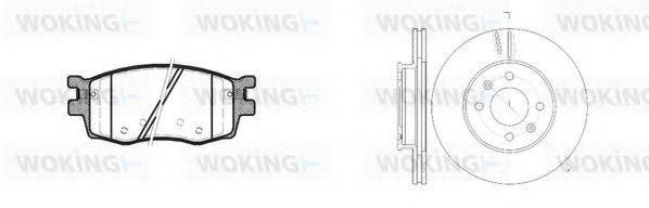 WOKING 81308300 Комплект тормозов, дисковый тормозной механизм