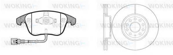 WOKING 81319302 Комплект тормозов, дисковый тормозной механизм