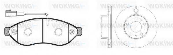 WOKING 81337300 Комплект тормозов, дисковый тормозной механизм