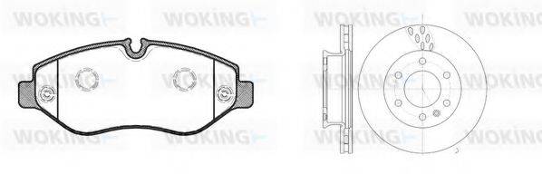 WOKING 81345300 Комплект тормозов, дисковый тормозной механизм