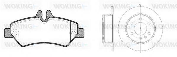 WOKING 81346300 Комплект тормозов, дисковый тормозной механизм