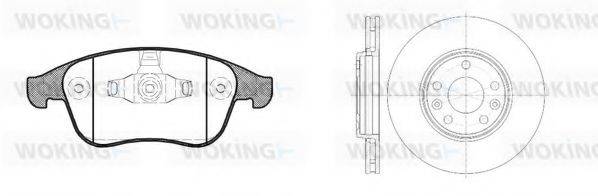 WOKING 81250300 Комплект тормозов, дисковый тормозной механизм
