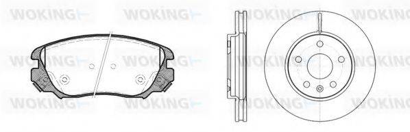 WOKING 81285300 Комплект тормозов, дисковый тормозной механизм