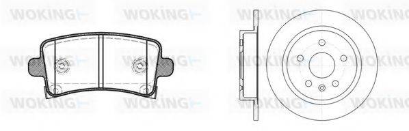 WOKING 81288300 Комплект тормозов, дисковый тормозной механизм