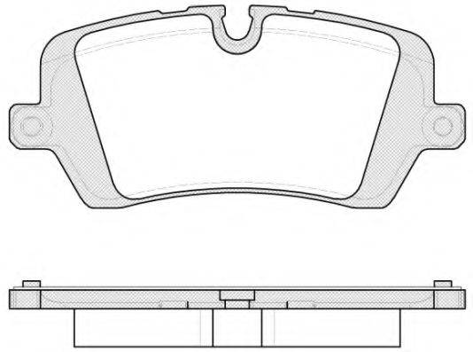 WOKING P1441300 Комплект тормозных колодок, дисковый тормоз