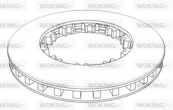 WOKING NSA114321 Тормозной диск