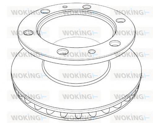 WOKING NSA121220 Тормозной диск