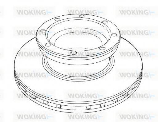 WOKING NSA121920 Тормозной диск