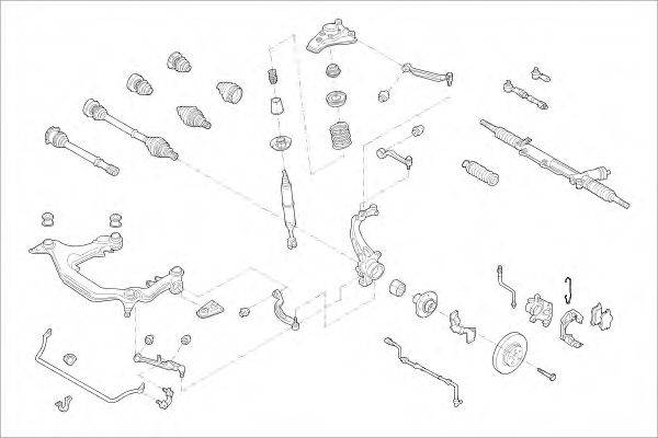MONROE MO05605VA Подвеска колеса