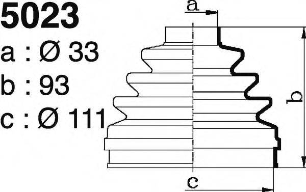 DEPA 5023 Комплект пылника, приводной вал