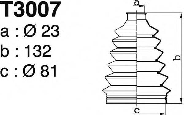 DEPA T3007 Комплект пылника, приводной вал