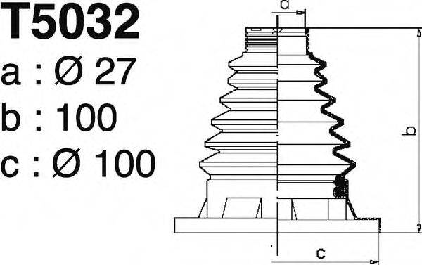 DEPA T5032 Комплект пылника, приводной вал