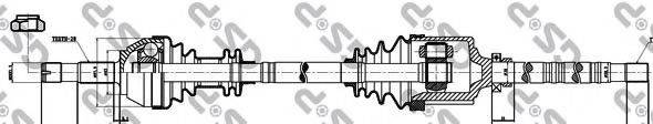 GSP 210068 Приводной вал
