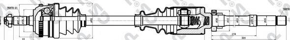 GSP 210174 Приводной вал