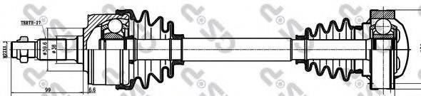 GSP 235016 Приводной вал